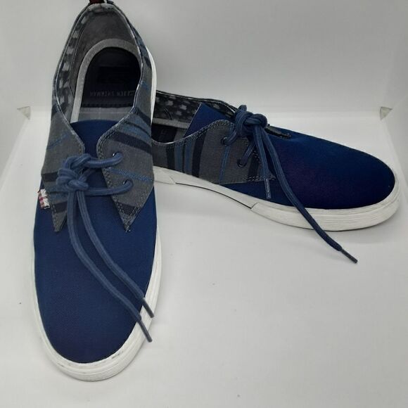 Ben Sherman Bristol Oxford Canvas Men's Shoes Blue Color Size 11 - Picture 7 of 10